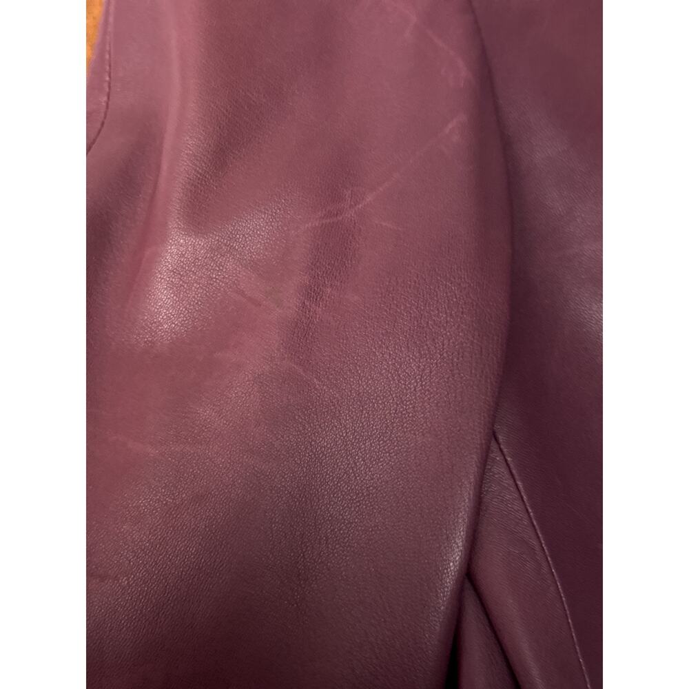 MaxMara Plum Leather Jacket - Picture 10 of 10